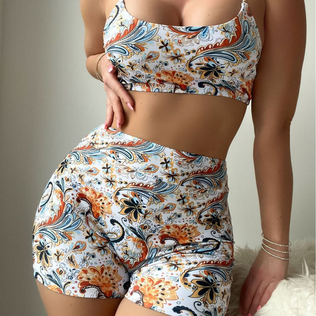 Bikini-Anzug mit Paisley-Muster
