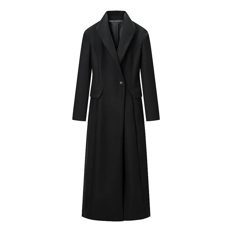 Koreanischer eleganter britischer langer Mantel Damen Frühlings-Wollmantel