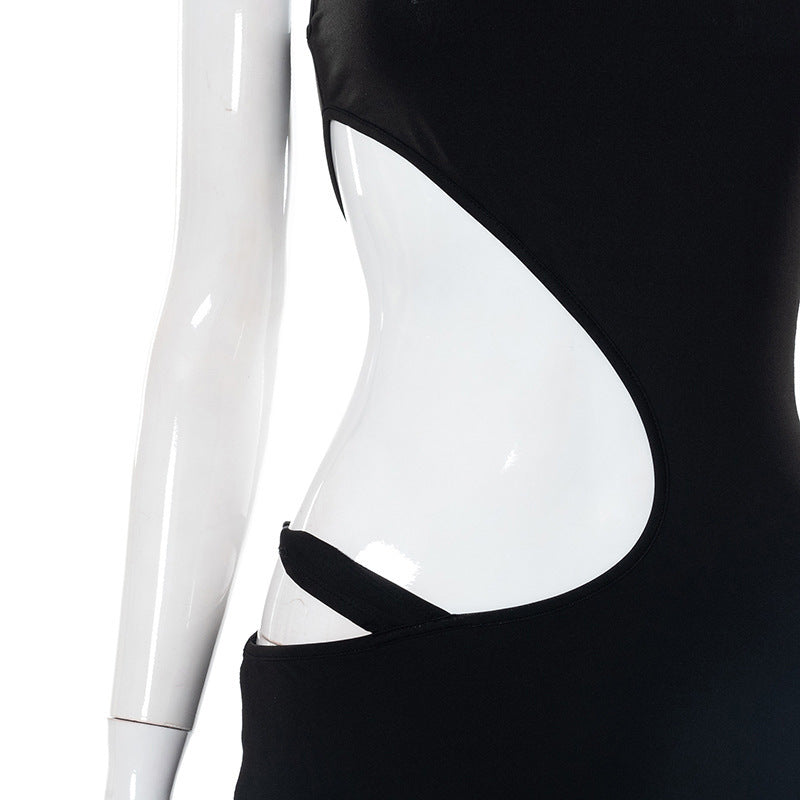 Sexy freiliegendes Kleid Herbst sexy Sling High Slit Kleid Damenbekleidung Jetzt