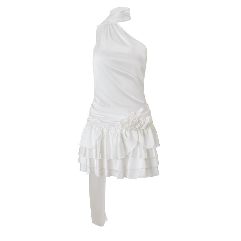 Robe de soirée élégante en satin, sexy, dos nu, pour femme, collection printemps