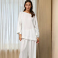 Herbst Neuheit lockere lässige einfache Homewear Modal Langarmhose Damen Pyjama