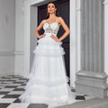 Robe longue sexy pour femme, style bustier en maille ajustée, robe de soirée