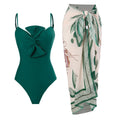 Maillot de bain une pièce femme uni avec nœud, style rétro français, pour amincir la silhouette et cacher le ventre