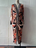 Robe imprimée à manches courtes et col en V pour femme, coupe slim, collection printemps