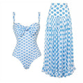 Maillot de bain une pièce pour femme avec nœud imprimé cœur
