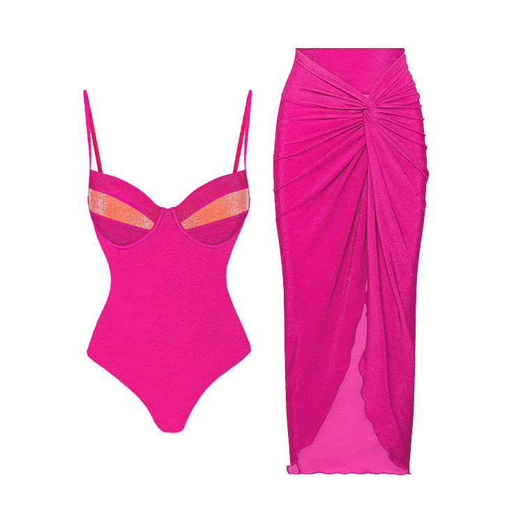 Sexy schlank machender Jumpsuit Hosenträger-Badeanzug Damen-Badeanzug Batch