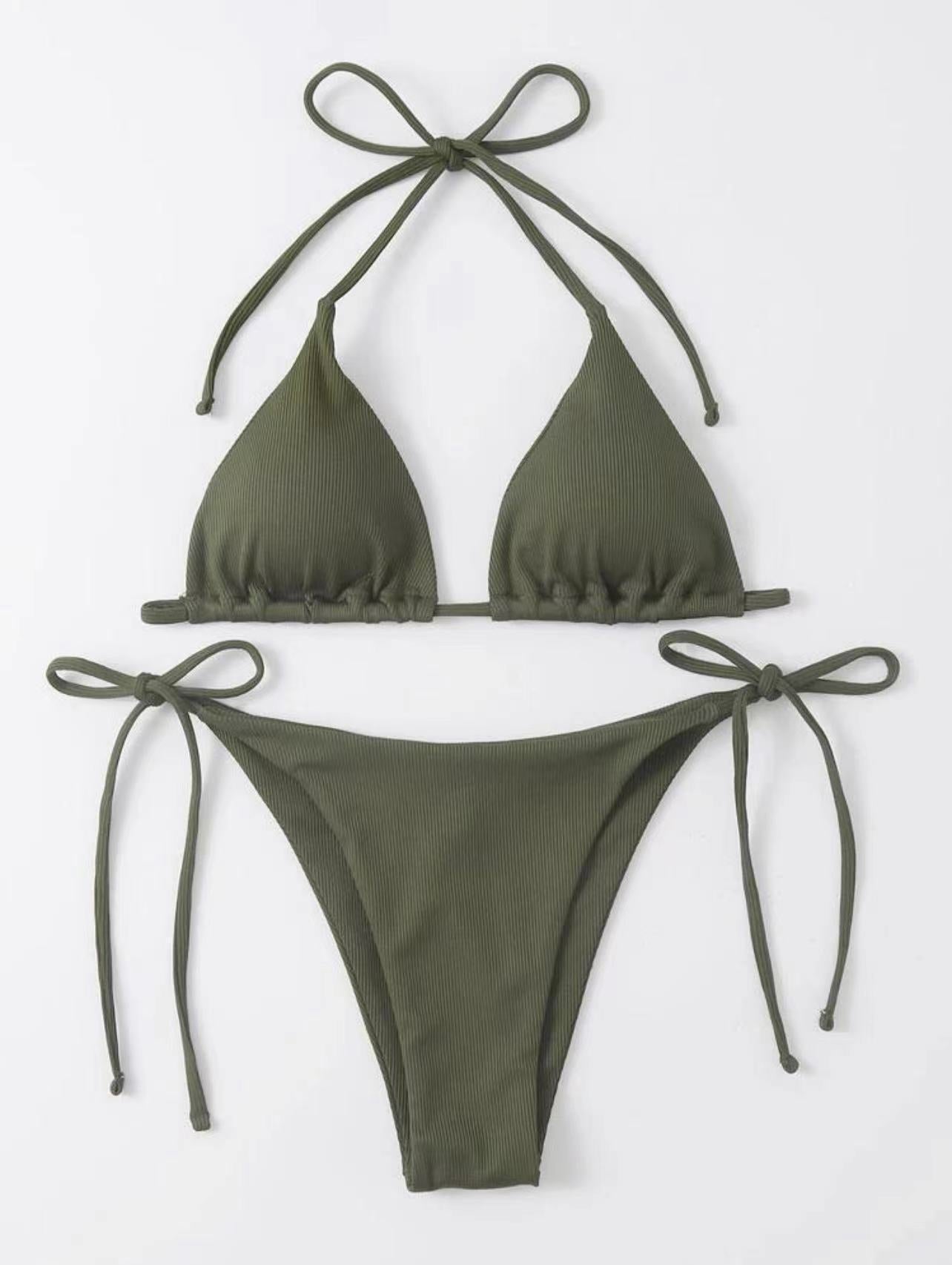 Sexy dreiteiliger Bikini Split Badeanzug Damen Strand Frühlingsbadeanzug Bikini