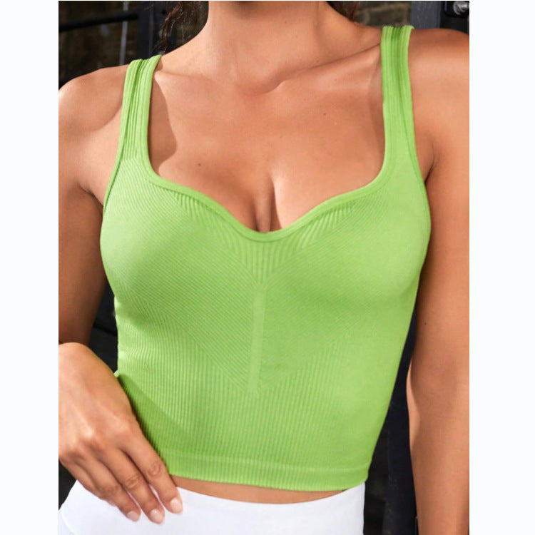 Gilet de sport Yoga Exercice Sangle Séchage rapide Respirant Dos nageur Course décontractée Sous-vêtement
