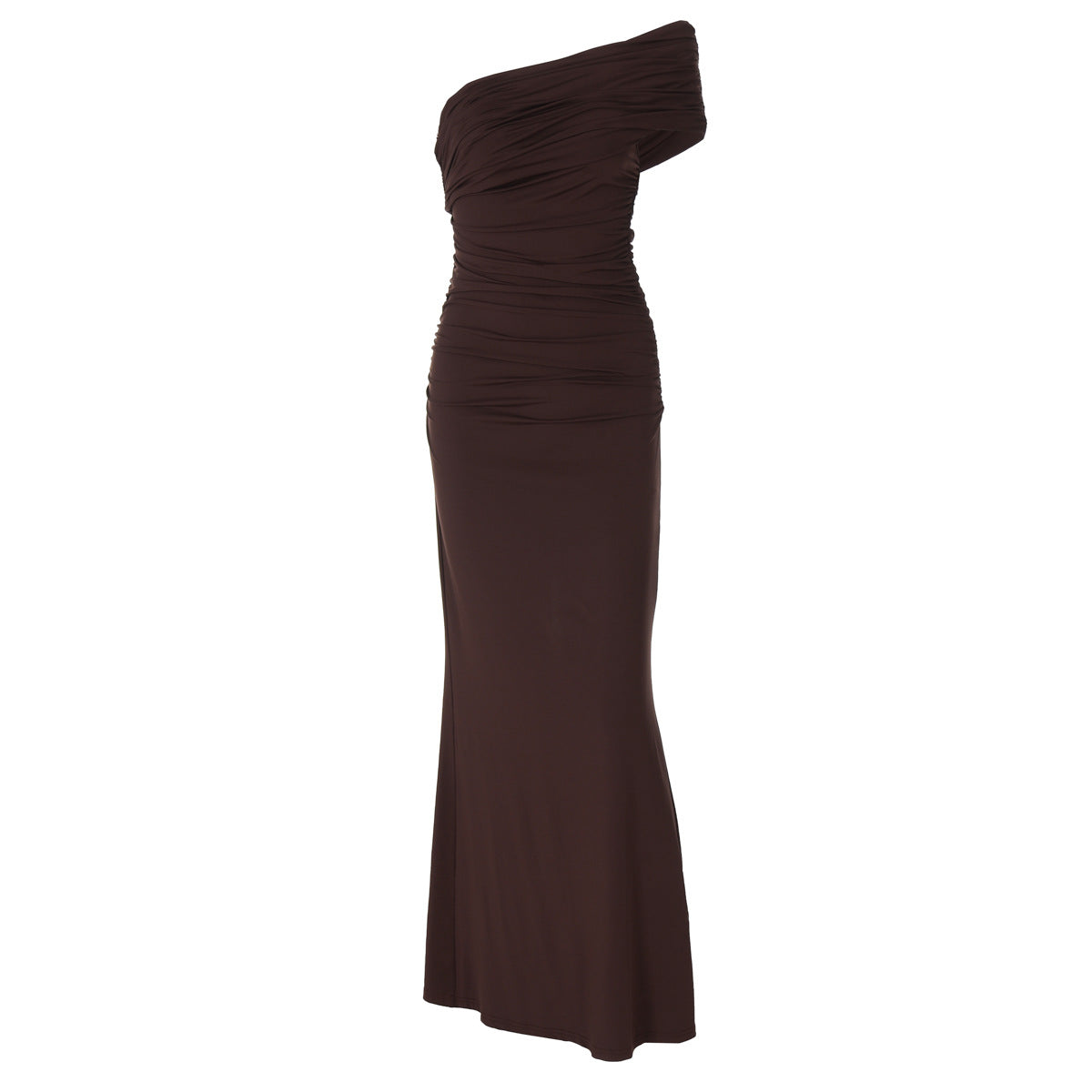Damenbekleidung Sommer Sexy Rückenfreies Schlitz-Kleid Slim