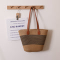 Einfache Schulter-Stroh-Tasche, gewebte Tasche, Sommer, große Kapazität, lässig, All-Match, Damen, Strand, Rattan-gewebte Tasche