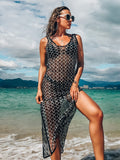 Strandurlaub Strandkleid Damen Aushöhlen Cutout Badeanzug Bluse Bikini Überrock