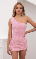 Robe Courte Sexy Asymétrique Robe de Soirée Haut de Gamme Robe Fourreau