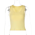 Gilet Femme Été Sexy Couleur Unie Coupe Slim Passe-Partout, Meilleure Vente