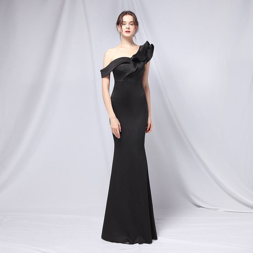 Robe de soirée élégante maxi bustier, robe de cocktail longue slim sirène sexy, robe de cérémonie