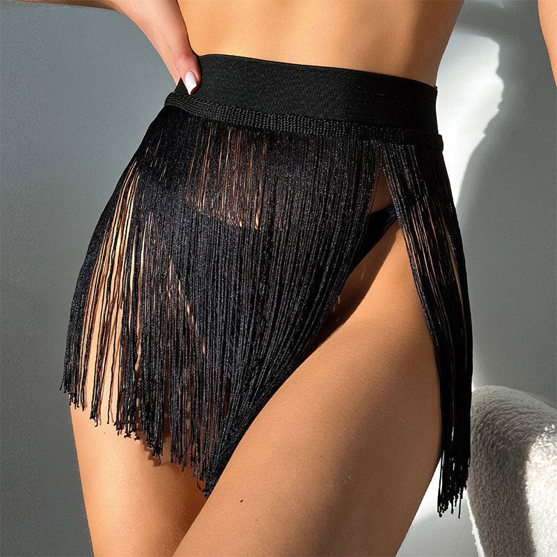 Badeanzug sexy Quaste kleines kurzes Kleid Strandurlaub Strand vertuschen Badeshorts Rock