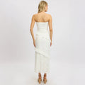 Damenbekleidung Sommer Elegantes Schlauchkleid mit Wickelrock