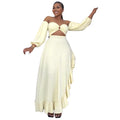 Robe de soirée asymétrique fendue à volants et coupe courte irrégulière bustier sexy pour femme