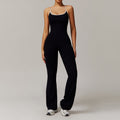 Nude Feel Cross Beauty Back Yoga Overall Plissiert Leicht Zug Lauf-Sport-Fitness-Horn-Overall
