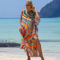 Bedruckte Robe Strandurlaub Sonnenschutz Shirt Strandkleid Bikini-Badeanzug Bluse Oberbekleidung