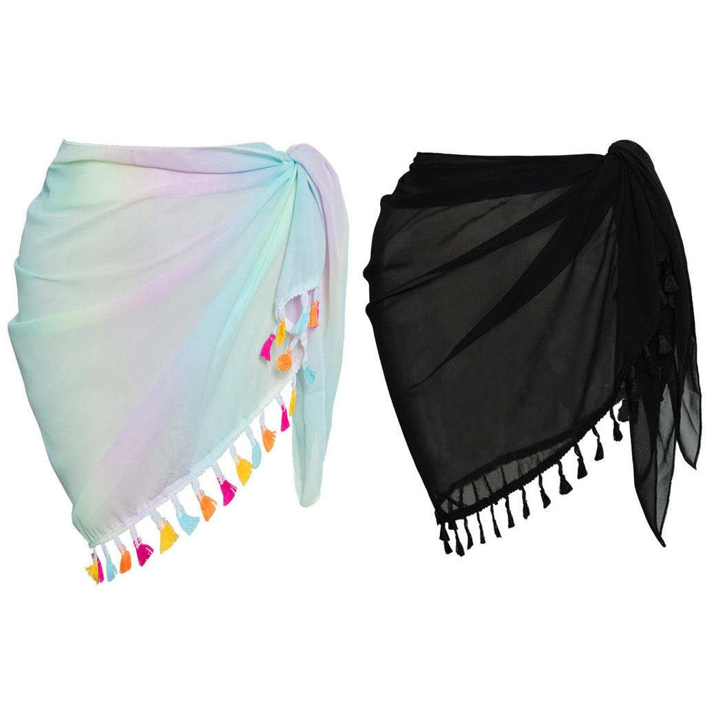 Serviette de plage Paréo Kimono de plage Serviette de plage Bikini Vacances au bord de la mer Jupe de plage Tablier Jupe de course