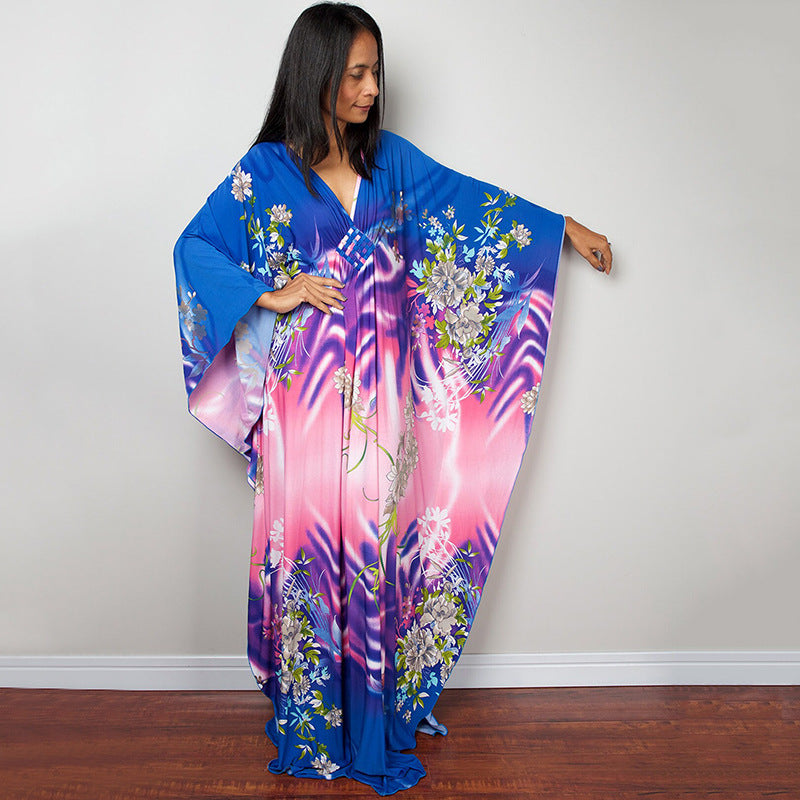 Beach Dress Loose Seaside Vacation Sun Protection Robe Beach Cover Up Swimsuit Outwear Women