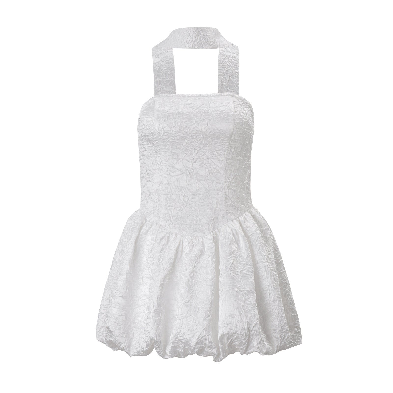 Robe courte à bulles, avec ruban et taille ajustée, style sexy à bustier, collection automne femme