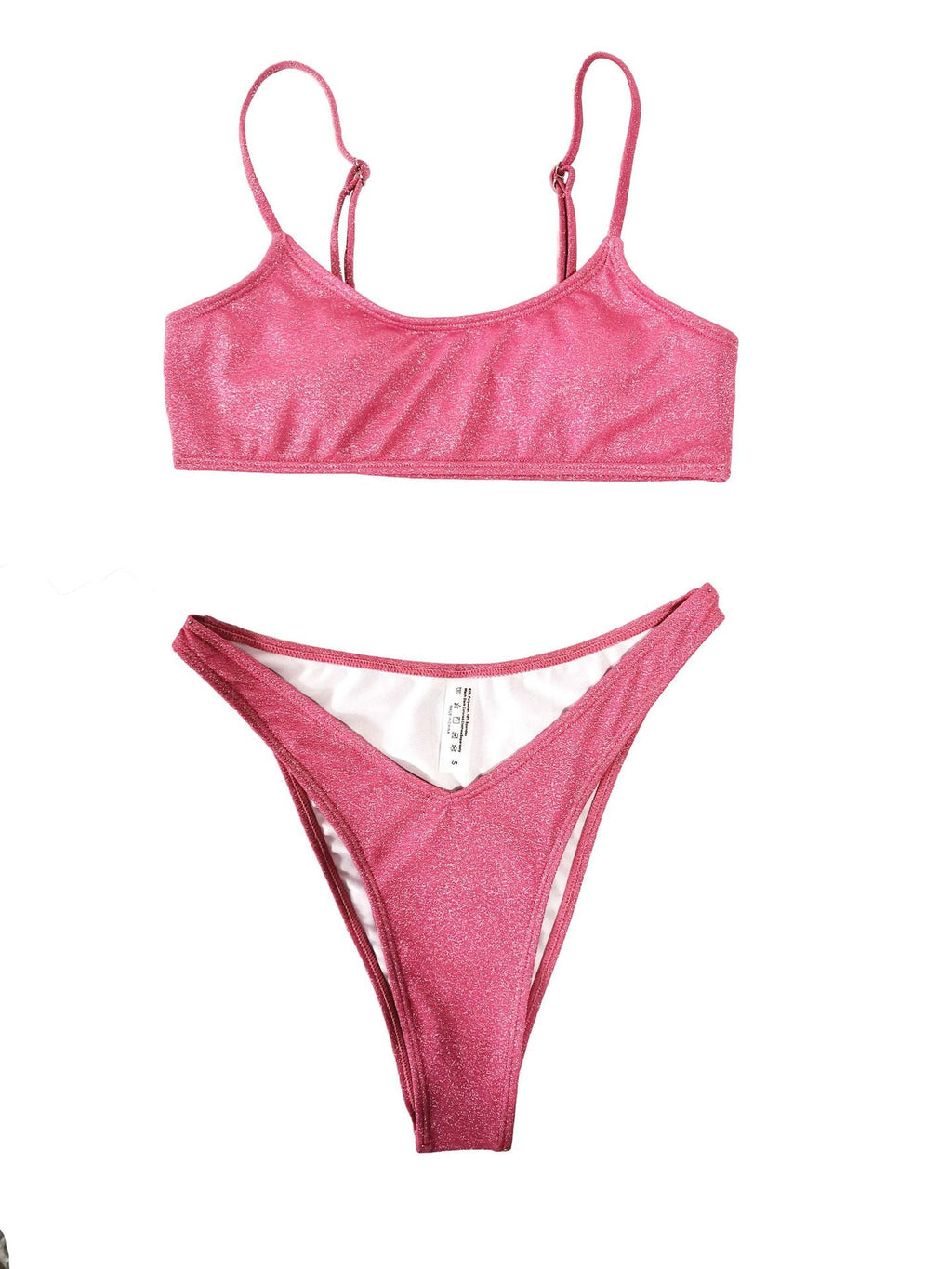 Bikini-Badeanzug mit sexy Blitz und geteiltem Schnitt