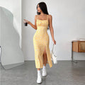 Vêtements Femme Fraîche Douce Printemps Été Robe Midi Florale Jeune
