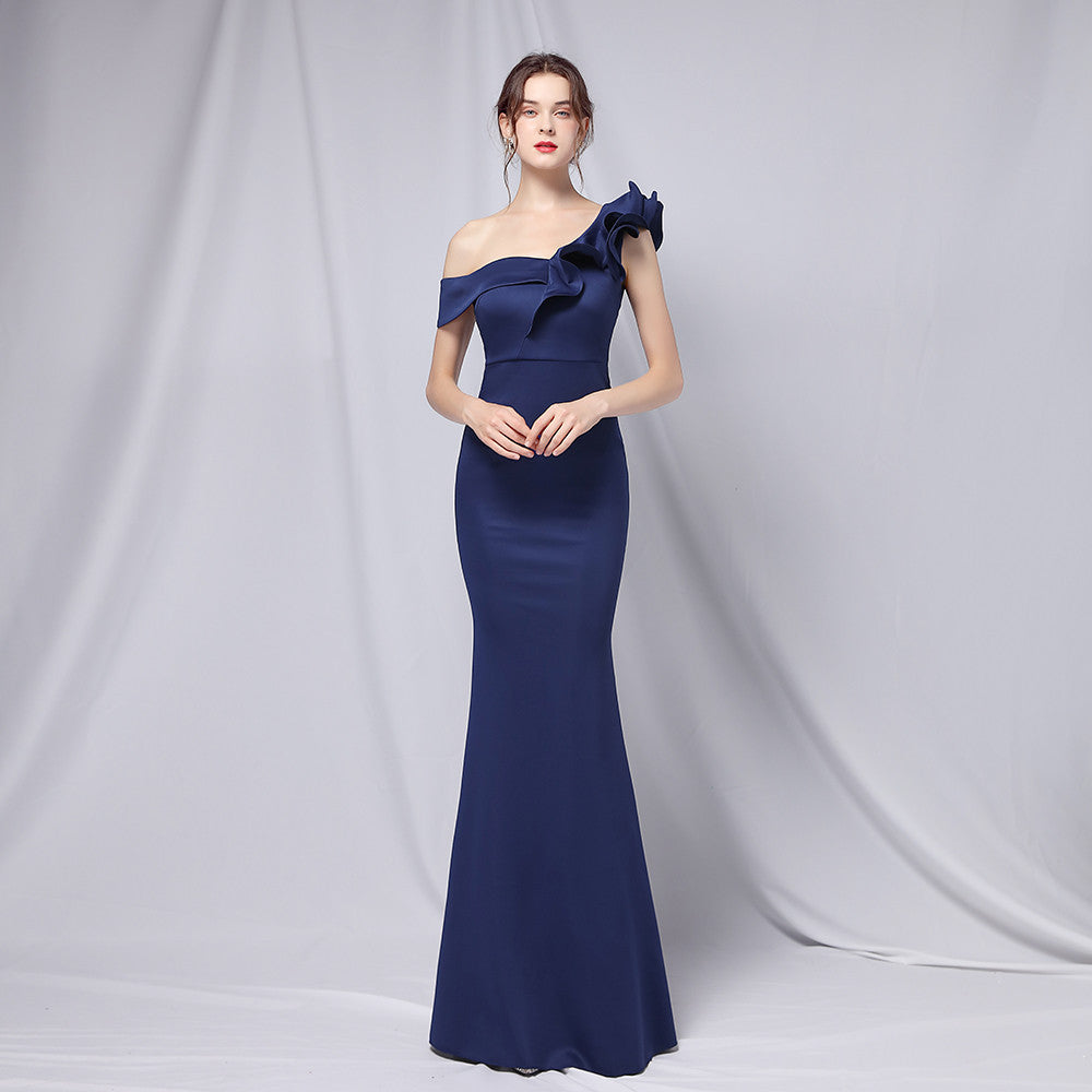 Robe de soirée élégante maxi bustier, robe de cocktail longue slim sirène sexy, robe de cérémonie