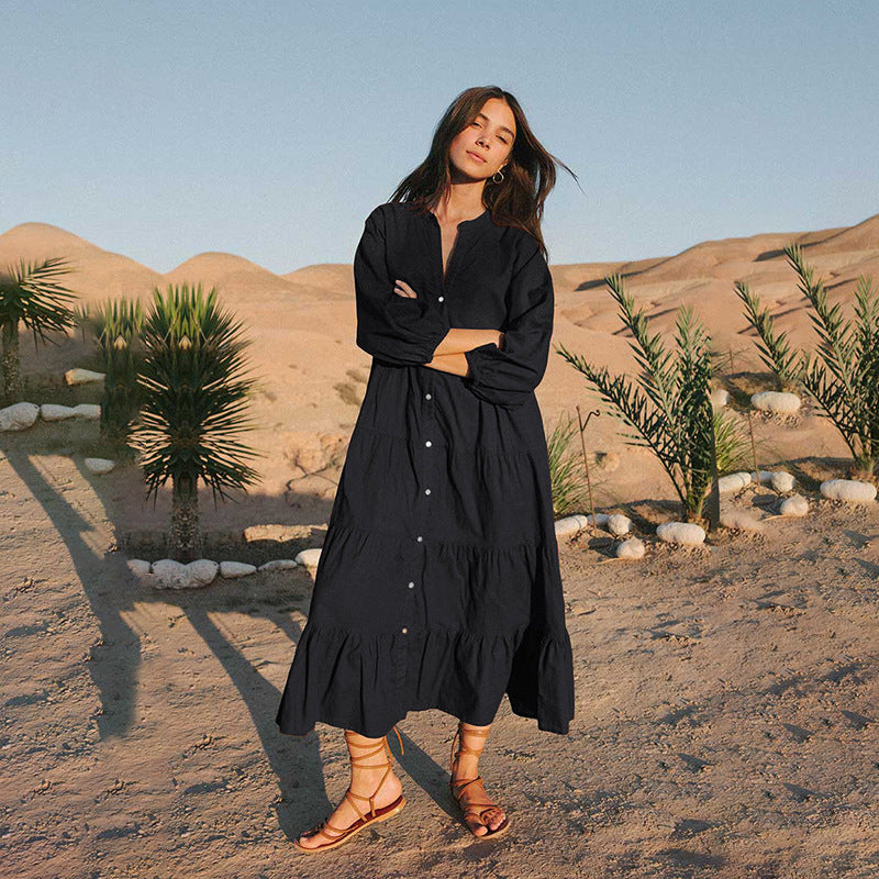 Cardigan long de plage avec protection solaire et poitrine froncée, vêtement de protection solaire, robe longue de vacances