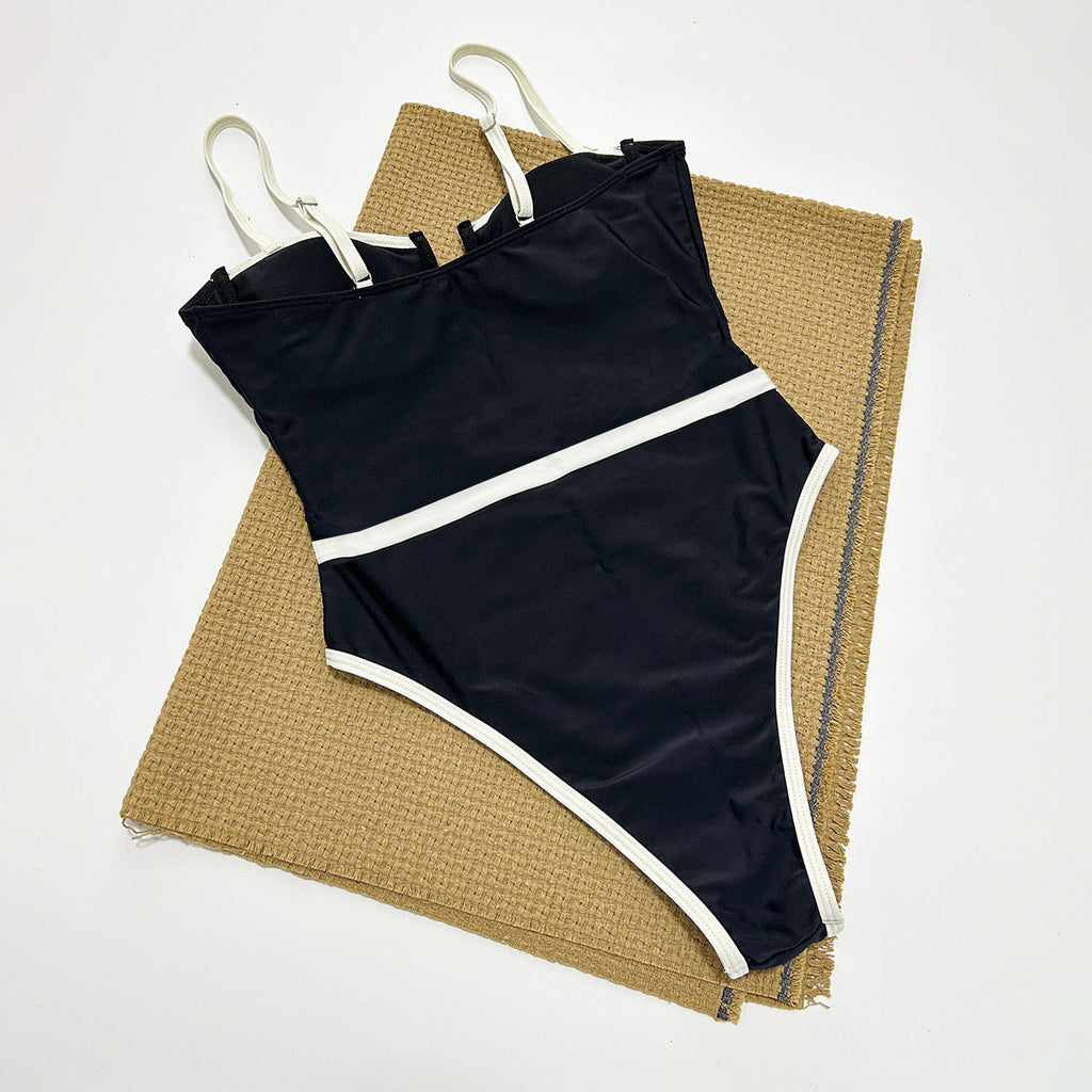 Einteiliger Badeanzug für Damen Bikini Lady Sexy Genähte Bademode Bikini