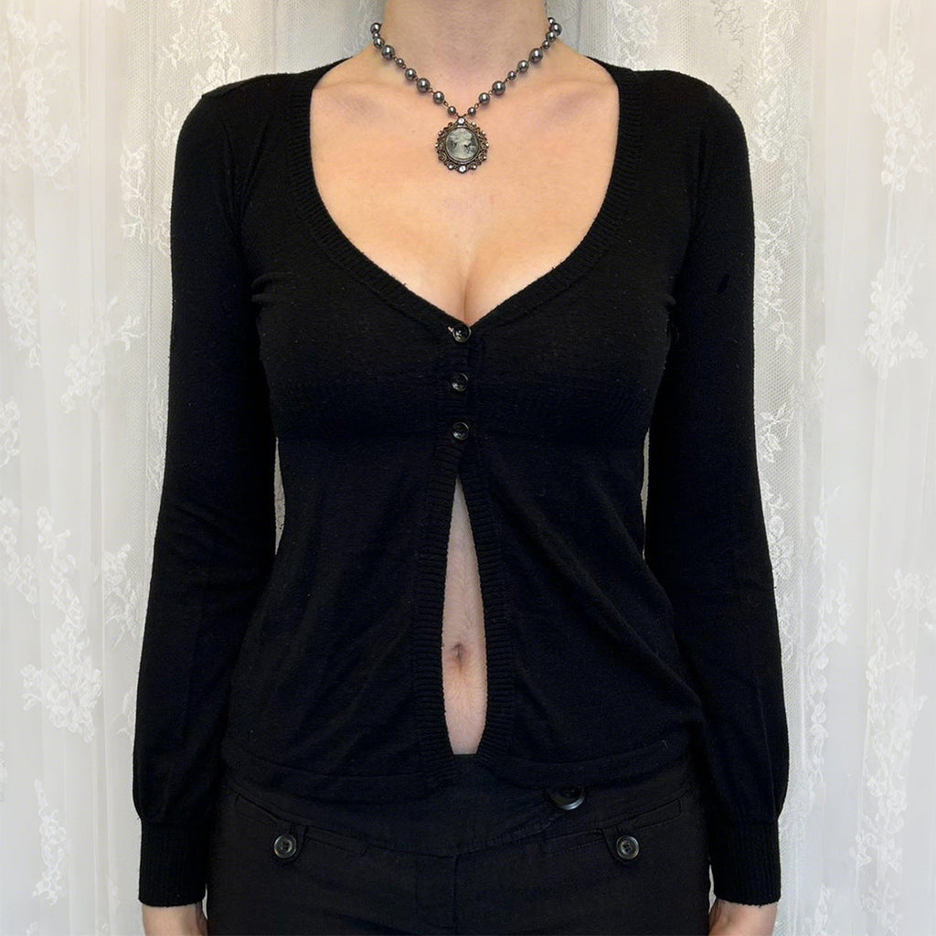 Sexy Pull Avancé à Manches Longues en Laine pour Femme Vêtements d'Automne
