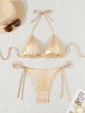 Triangel-Bikini mit Schnürung und sexy Bademode
