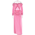 Robe longue torsadée en mousseline à épaules dénudées et robe courte plissée sexy pour l'arrivée de l'été