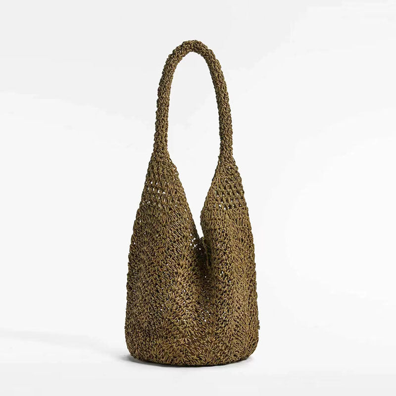 Sac à bandoulière en paille, design spécial, sac en paille portable, sac tressé, sac de plage, sac pour femme