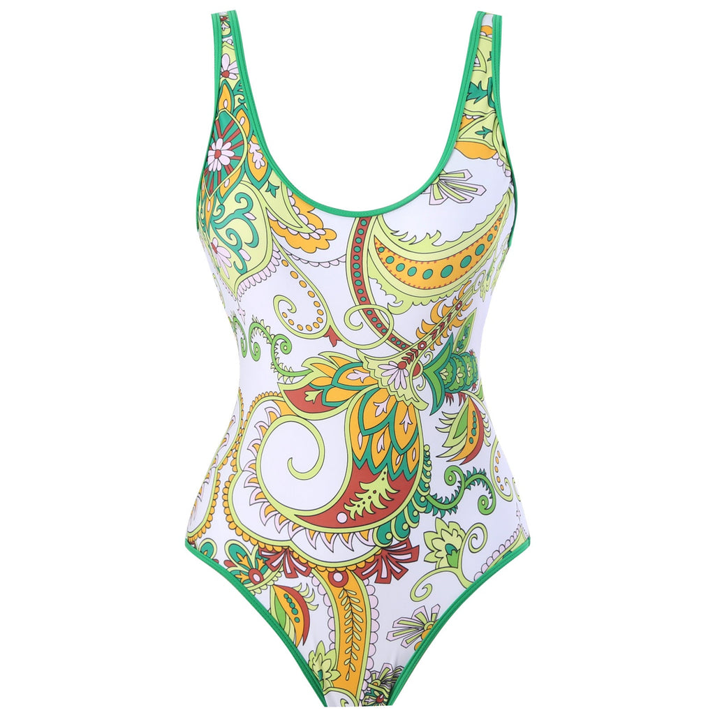 Flying Edge One Piece Damen Bademode Retro Bauchweg Slimming Badeanzug Chiffon Strandkleid