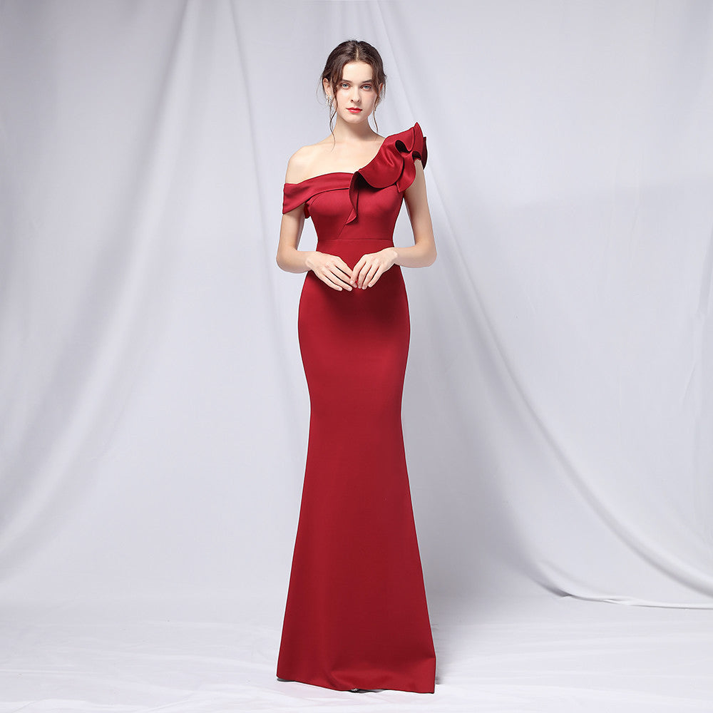 Robe de soirée élégante maxi bustier, robe de cocktail longue slim sirène sexy, robe de cérémonie