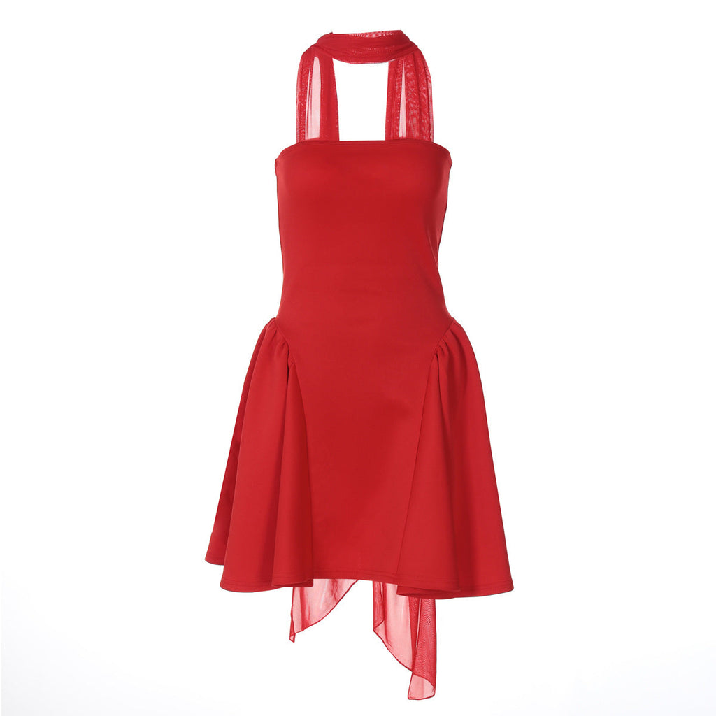 Damen Kleidung Winter Sexy Hinten Reißverschluss Tube Top Kurzes Kleid
