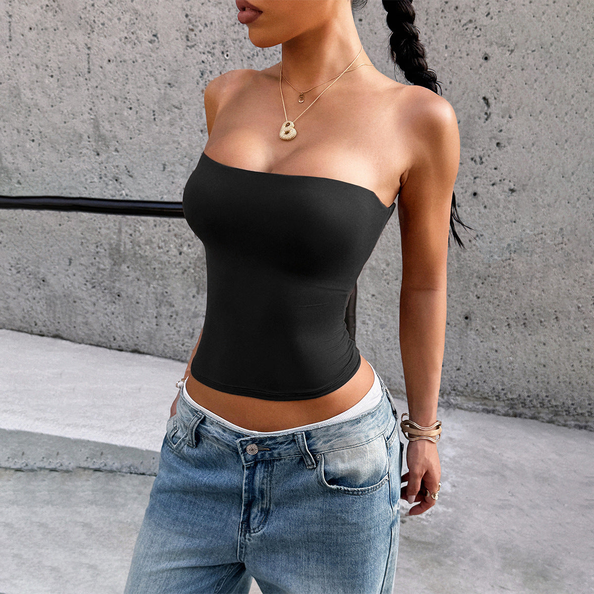 Damenbekleidung Sommer Sexy Tube-Top-Weste