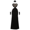 Robe Bustier Femme Automne Hiver Sexy Moulante Dos Nu avec Dentelle
