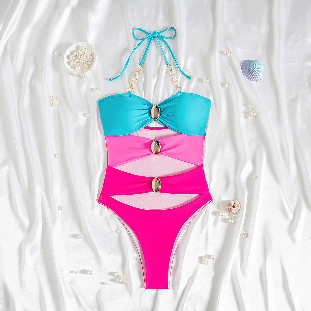 Einteiliger Badeanzug Damen High Sense Badeanzug Sexy Enger Bikini