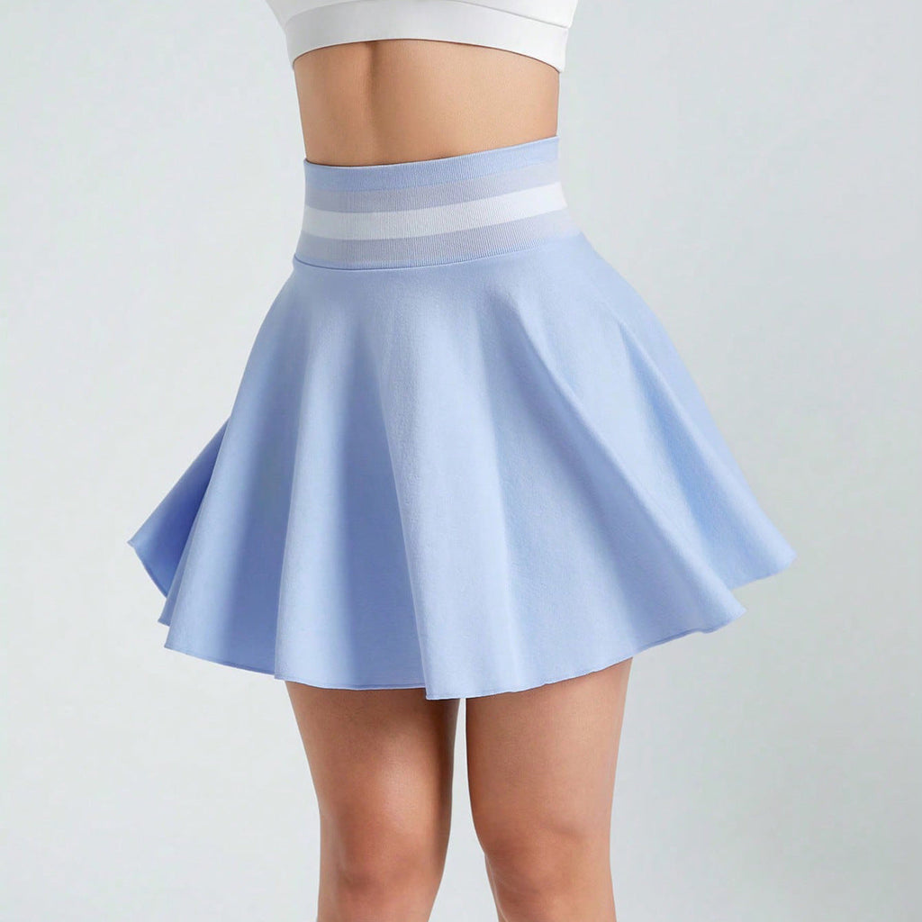 Tennisskirt, Sportrock, Badmintonskirt, Nahtlos gestrickt, Vierwege-Stretch, Slim Fit