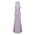 Damen ärmelloses, enges Blumenkleid mit Rundhalsausschnitt, einfarbiges Strandkleid