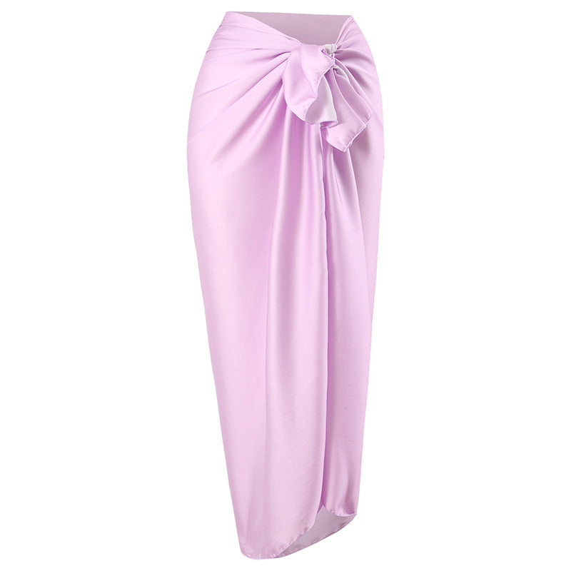 Französischer Retro-Einteiler Badeanzug für Damen, Frühlings-Urlaub Strandkleid, Dreiteiliger Bikini