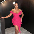 Robe d'été sans manches à col en V pour femmes, sexy, dos nu, ourlet à volants