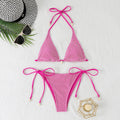 Badeanzug Damen Split Sexy Netz Strand Dreipunkt-Bikini-Badeanzug