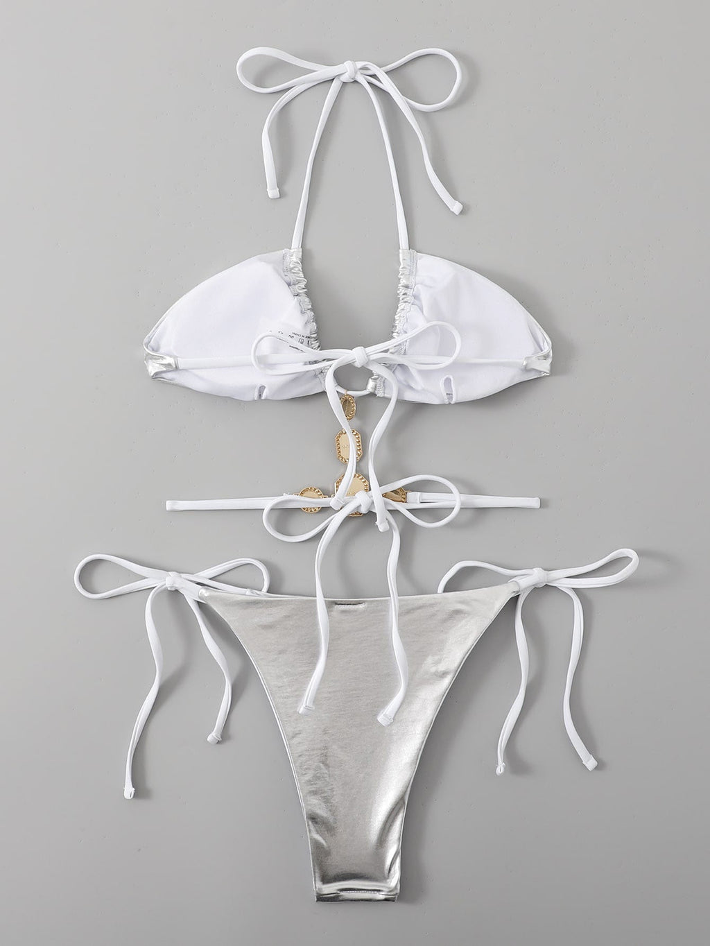 Badeanzug Bikini Split Badeanzug Damen Bikini Ziegel-Dekoration Bademode