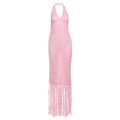 Robe de plage d'été pour femme, couleur unie, sexy, tricotée, pour groupe de plage, paréo, robe tricotée de protection solaire