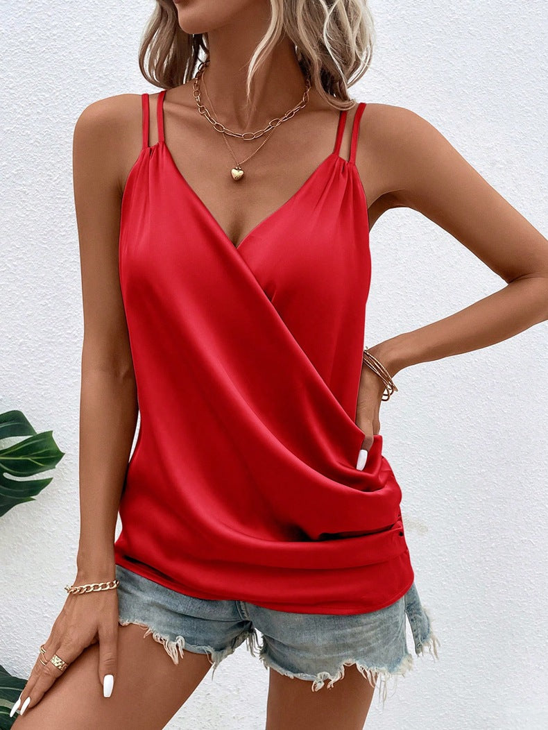 Damen Kleidung Sommer Satin Camisole Damen Unterwäsche Top Damen