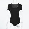 Body pour femme coupe ajustée et sexy, en rayonne, col en U, manches longues, collection automne